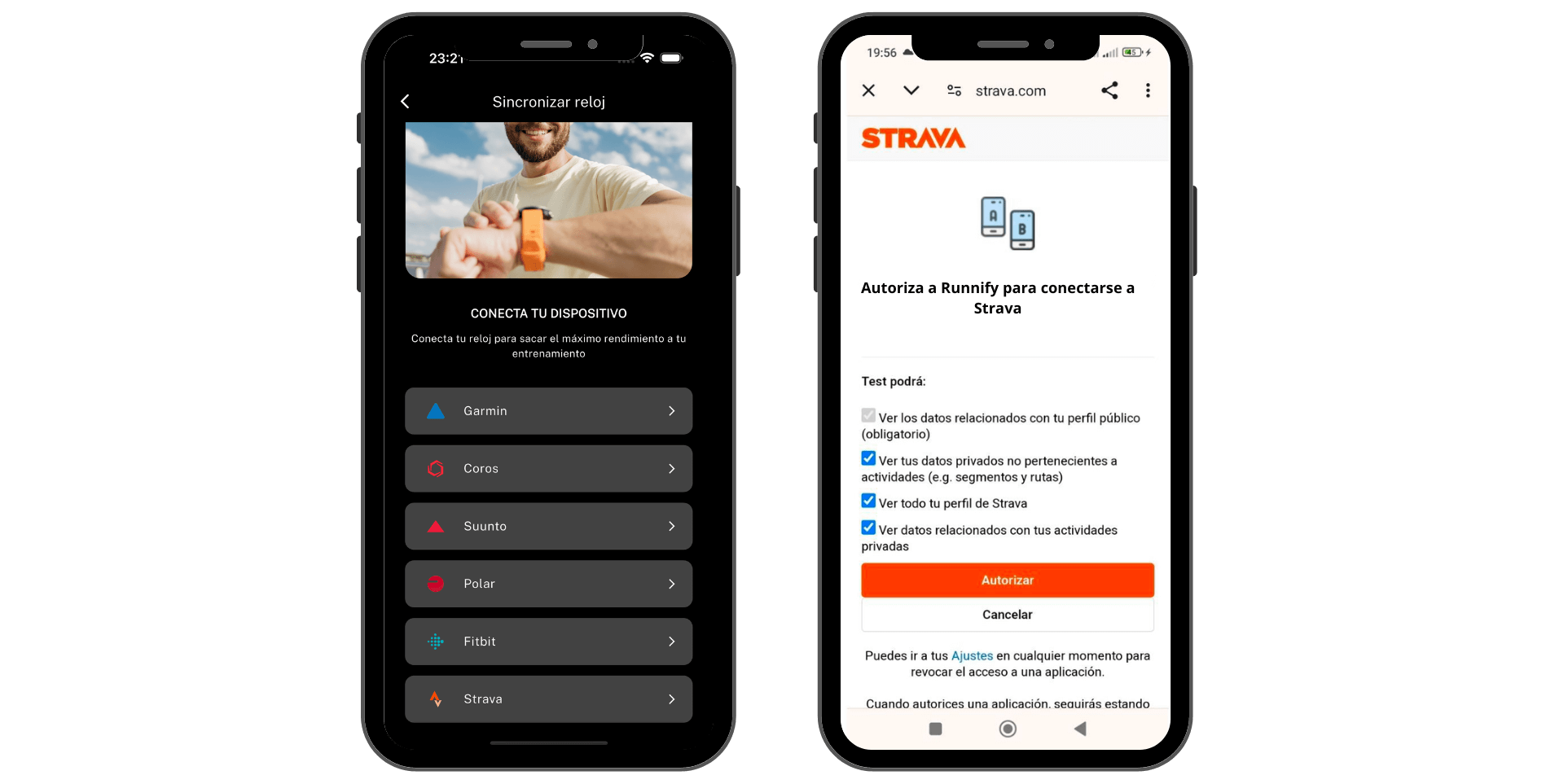 Sync Strava with Runnify